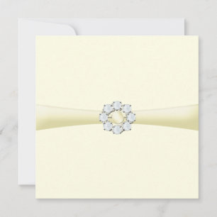 Bridal-Dusche Einladung Pearl & Diamond Broach