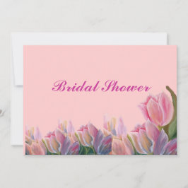 Bridal Dusche Einladung - PINK TULIPS