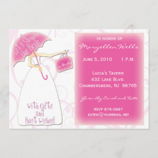 Bridal Dusche Einladung und Foto Card