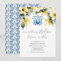 Bridal Dusche Einladungen etwas Blau