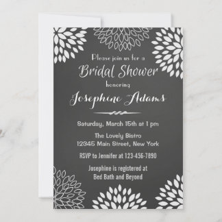 Bridal-Dusche mit weißem Blumenkohl Einladung