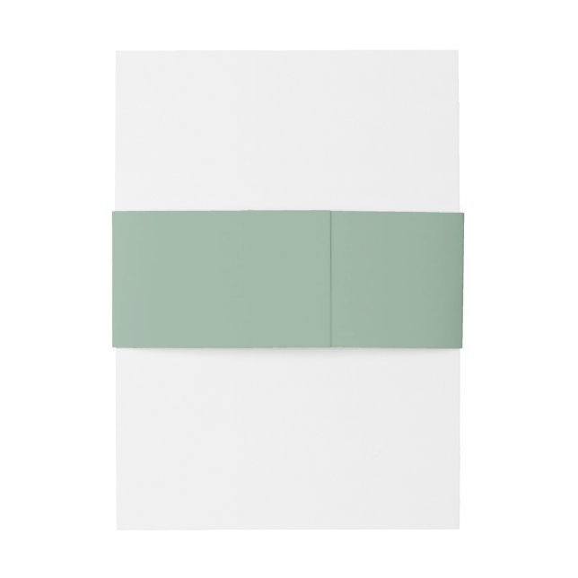 Bridal Eucalyptus Solid Einladungsbanderole (Rückseitenbeispiel)