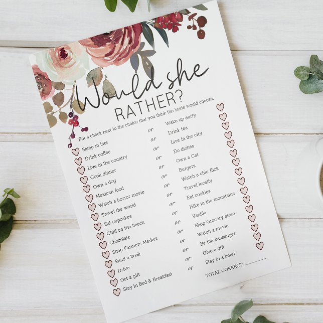 Bridal Game würde sie eher Red Blush Floral Rose (Von Creator hochgeladen)