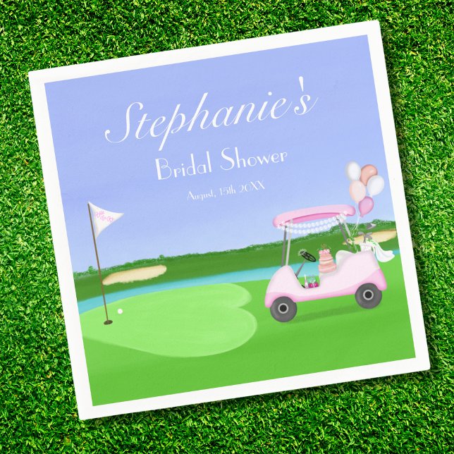 Bridal Golf Brautparty Brunch Serviette (Von Creator hochgeladen)