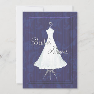 Bridal Gown on Stand Dusche Einladung