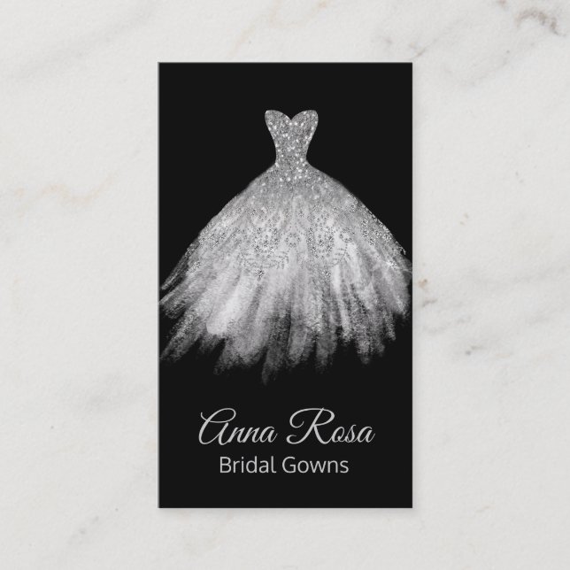 *~* Bridal Gowns Hochzeitskleider Visitenkarte (Vorderseite)
