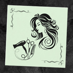 Bridal Hairstylist Quadratische Visitenkarte
