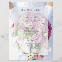 Bridal Lace Blume bearbeitbares Hochzeitsmenü