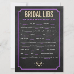 Bridal Libs Junggeselinnen-Abschied Game Card (lil
