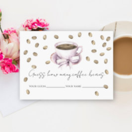 Bridal Liebe braut wie viele Kaffeebohnen Begleitkarte