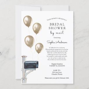 Bridal Long Distance Dusche per Mail Einladung