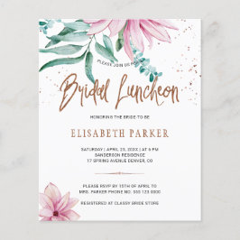 Bridal Luncheon Blumendusche Einladung