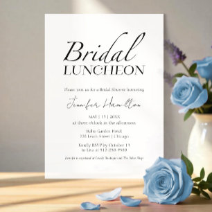 Bridal Luncheon   Schwarz-Weiß-Brautparty Einladung