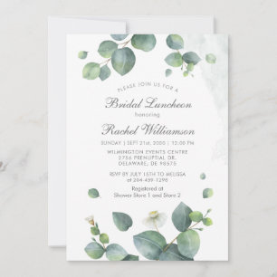 BRIDAL LUNCHEON Watercolor Eukalyptus Greenery Einladung