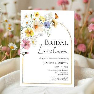 Bridal Luncheon   Wildblume Boho Brautparty Einladung