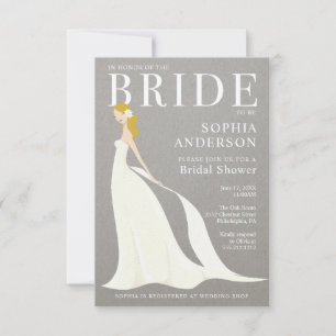 Bridal Magazine Elegant Bridal Dusche Einladung