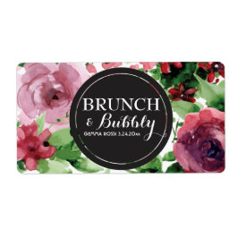 Bridal oder Baby Dusche Mini Champagner Etikett