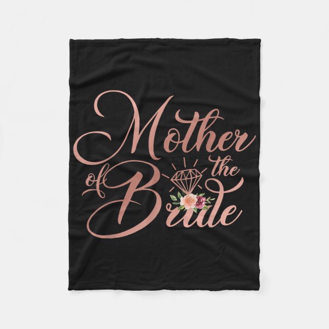 Bridal Polterabend Gift Mama Mutter der Braut Fleecedecke (Vorderseite)
