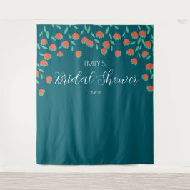 Bridal Shower Backdrop Wandteppich