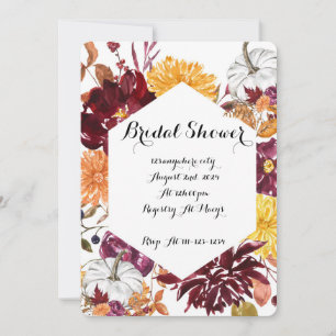 BRIDAL SHOWER EINLADUNG FÜR DEN FALL