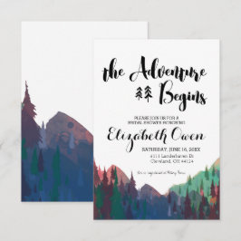 Bridal Shower Einladung - Thema Berge