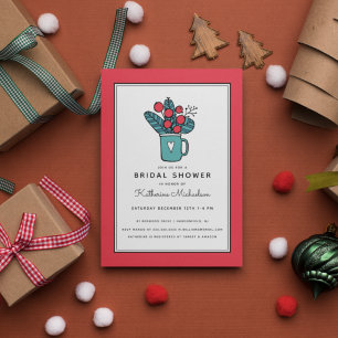 BRIDAL SHOWER Feiertags-Weihnachten Winter Einla Einladung