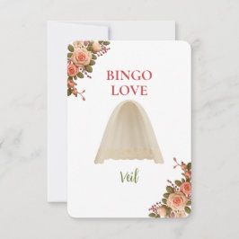 Bridal Shower Game Bingo Card – Veil