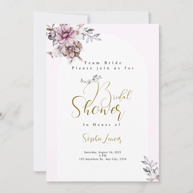 Bridal Shower Invitation Card (Devant)