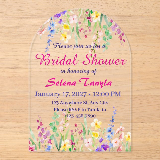Bridal Shower Invitation Card (Recto)