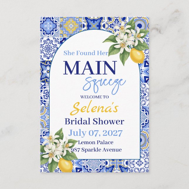 Bridal Shower Invitation Card Einladung (Vorderseite)