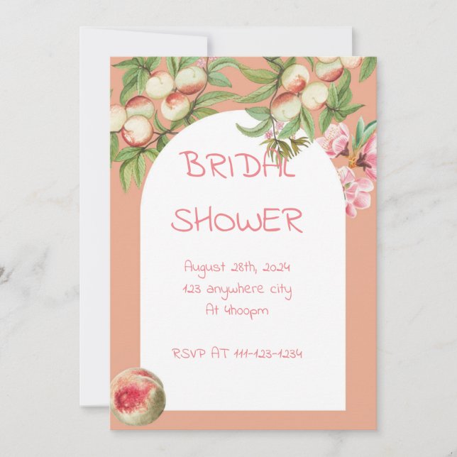 BRIDAL SHOWER INVITATION EINLADUNG (Vorderseite)