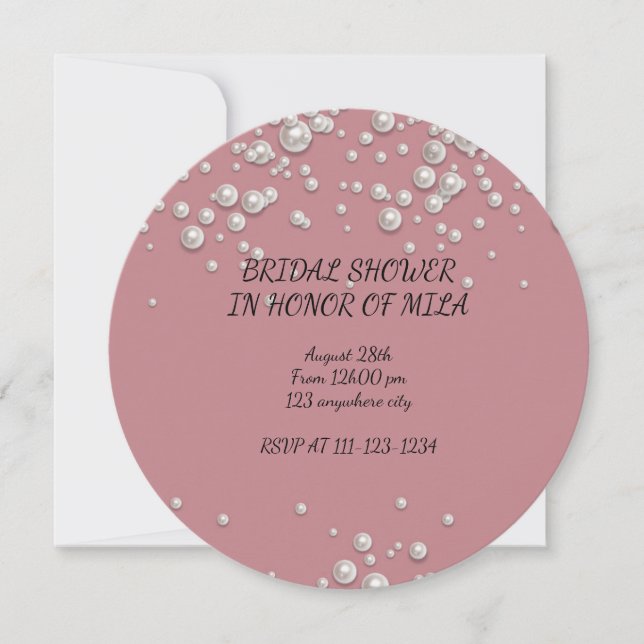 BRIDAL SHOWER INVITATION SAVE THE DATE (Vorderseite)