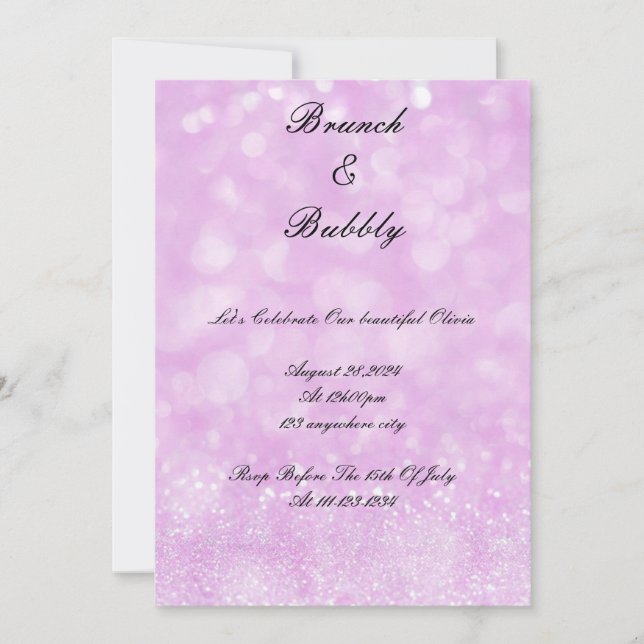 BRIDAL SHOWER INVITATION SAVE THE DATE (Vorderseite)