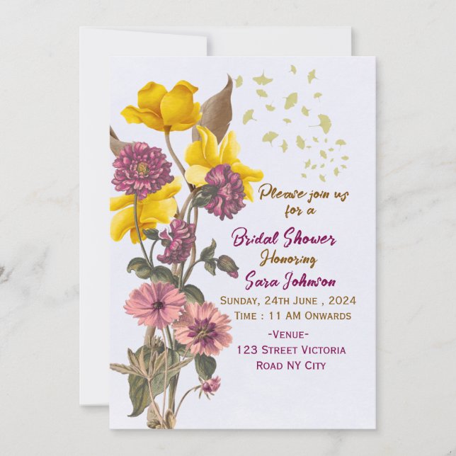 Bridal Shower Invitations  (Devant)