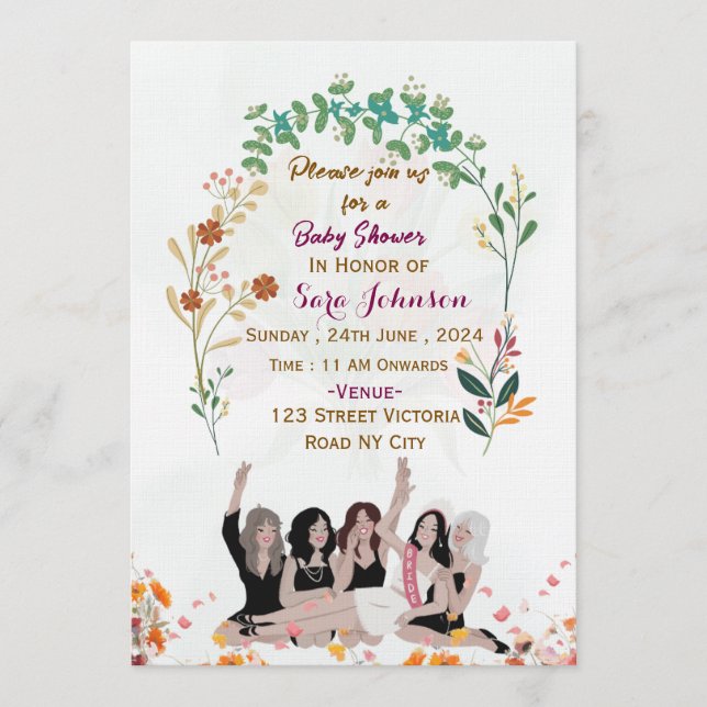 Bridal Shower Invitations  Einladung (Vorderseite)