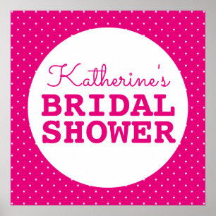 Bridal Shower Polka Dots Poster