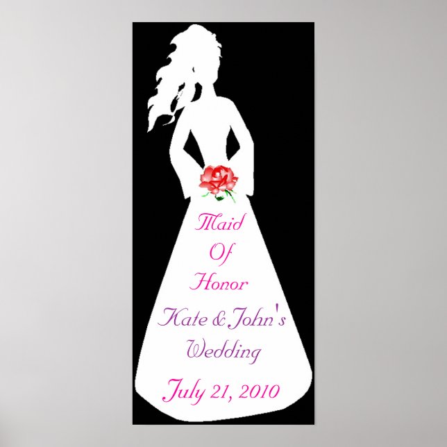 Bridal Silhouette II Trauzeugin Poster (Vorne)
