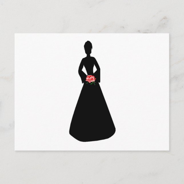 Bridal-Silhouette Postkarte (Vorderseite)