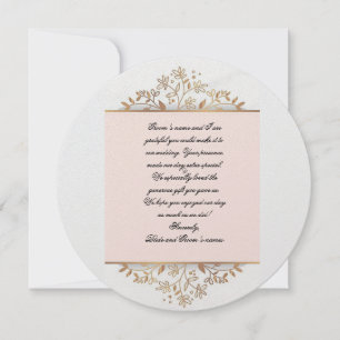 Bridal Softness Wedding Dankeschön Card Dankeskarte