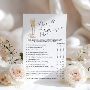 Bridal-Spiel "Over or Under Pearls"