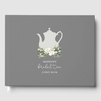 Bridal Tea Grau Blume Gästebuch