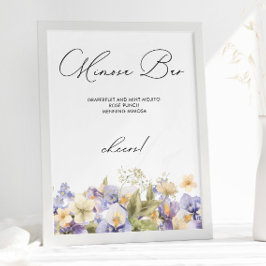 Bridal Tea Mimosa Bar Brautparty Poster