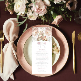 Bridal Tea Party Menükarte