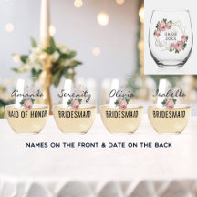 Bridal Team Gold Glitzer Geo Pink Blumenzwiebelhoc