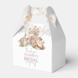 Bridal Tee Party Schönes Blumengestein Personalisi Geschenkschachtel