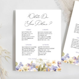 Bridal Tee Was auf Ihrem Handy Brautparty Spiel