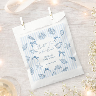 Bridal Toast On The Coast Seashells Bridal Shower Geschenktütchen