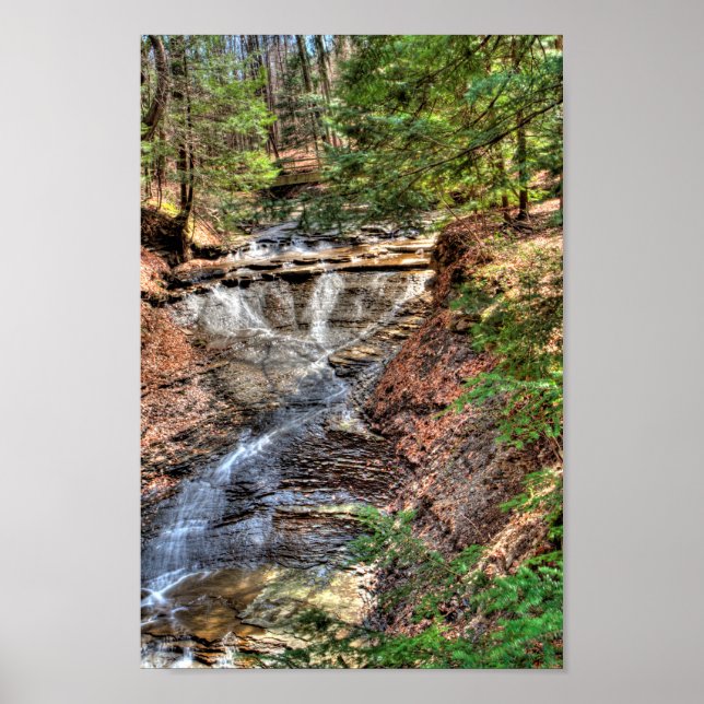 Bridal Veil Falls, CVNP, Ohio Poster (Vorne)