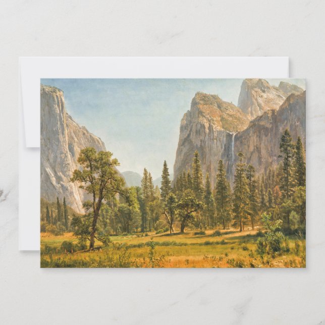 Bridal Veil Falls, Kalifornien | Albert Bierstadt (Vorderseite)