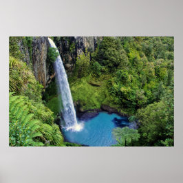Bridal Veil Falls, NZ Poster